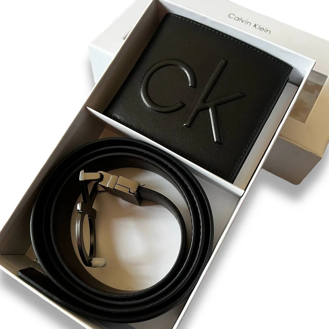 طقم حزام ومحفظة ck