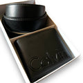 طقم حزام ومحفظة ck - Reem Store