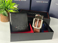 طقم حزام ومحفظة Tommy - Reem Store