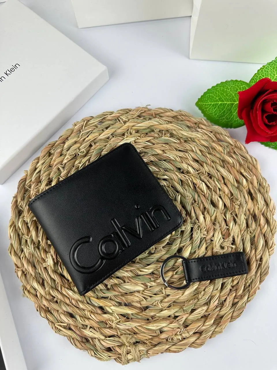 محفظة وميدالية CK - Reem Store