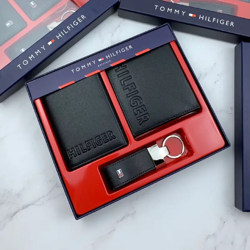 محفظة وكراتة وميدالية Tommy - Reem Store