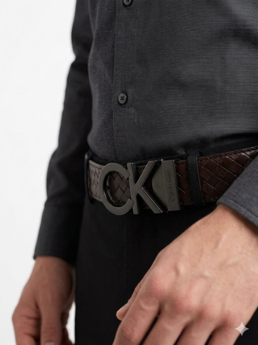 Leather belt CK 2